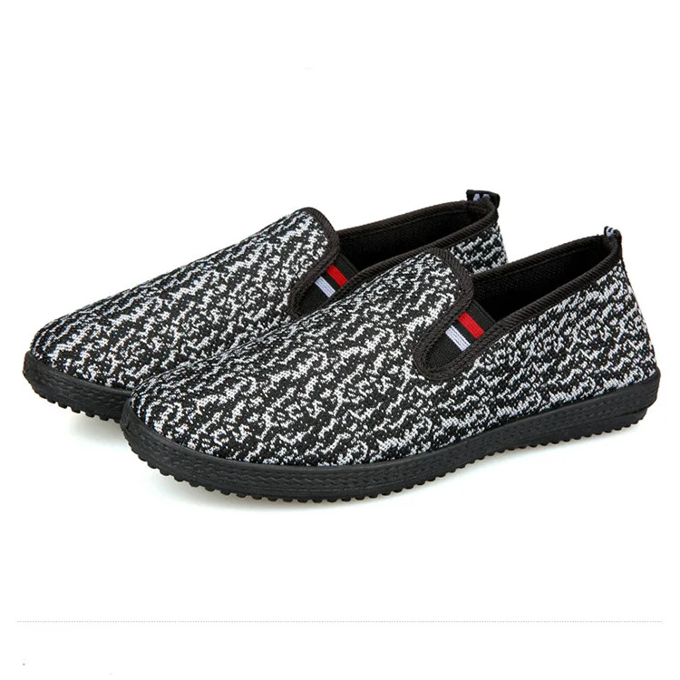 Summer breathable casual lazy canvas shoes washed cloth men shoes