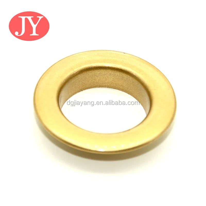 Украшение для обуви золотого цвета, латунные плоские отверстия большого размера с фланцем