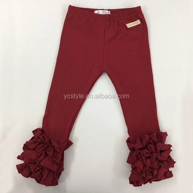 American apparel sew sessy icing ruffle legging pants for little girl