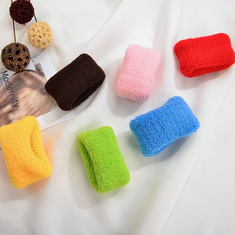 wholesale fashion broad hot sale soft thick hair ties cotton hair tie