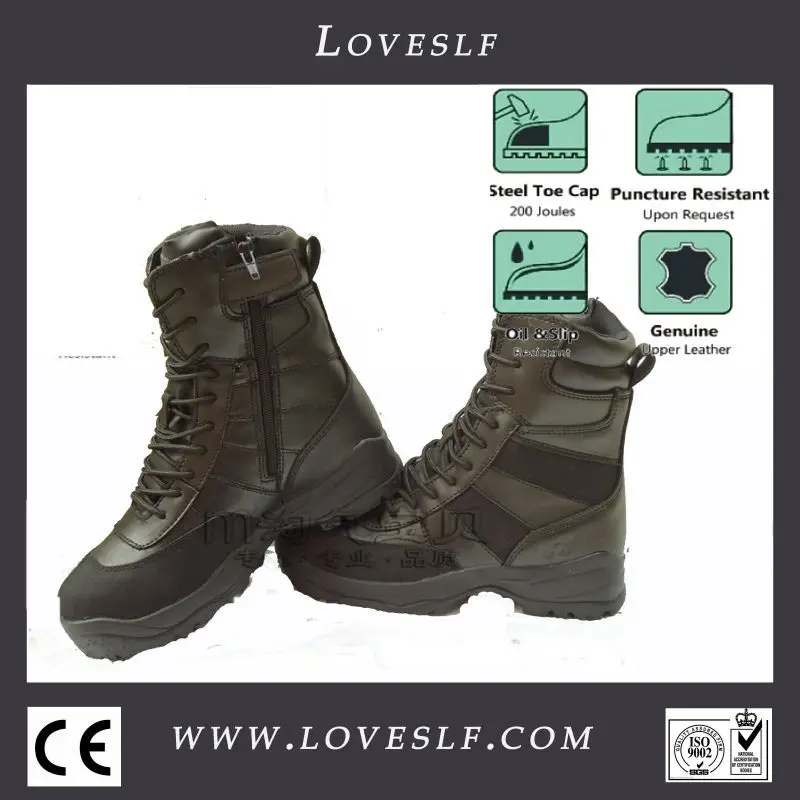 2014 loveslf наружного нас носимых прочного молнии военные сапоги, армейских сапог, магнум тактические ботинки