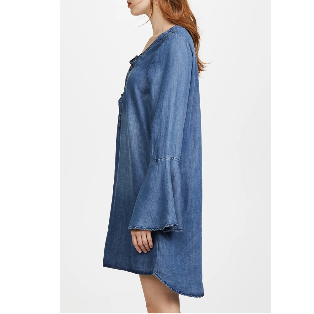 Denim Cotton Jean Tunic Dress