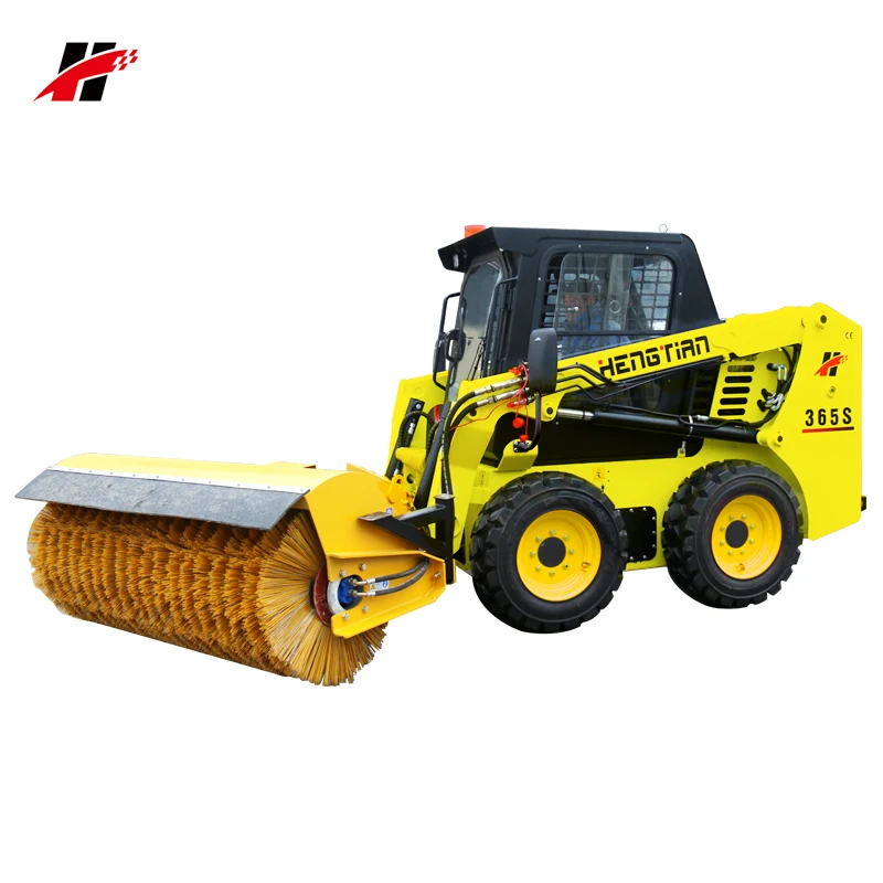 
hydraulic angle snow sweeper attachment for skid steer loader road sweeper  (60836409382)