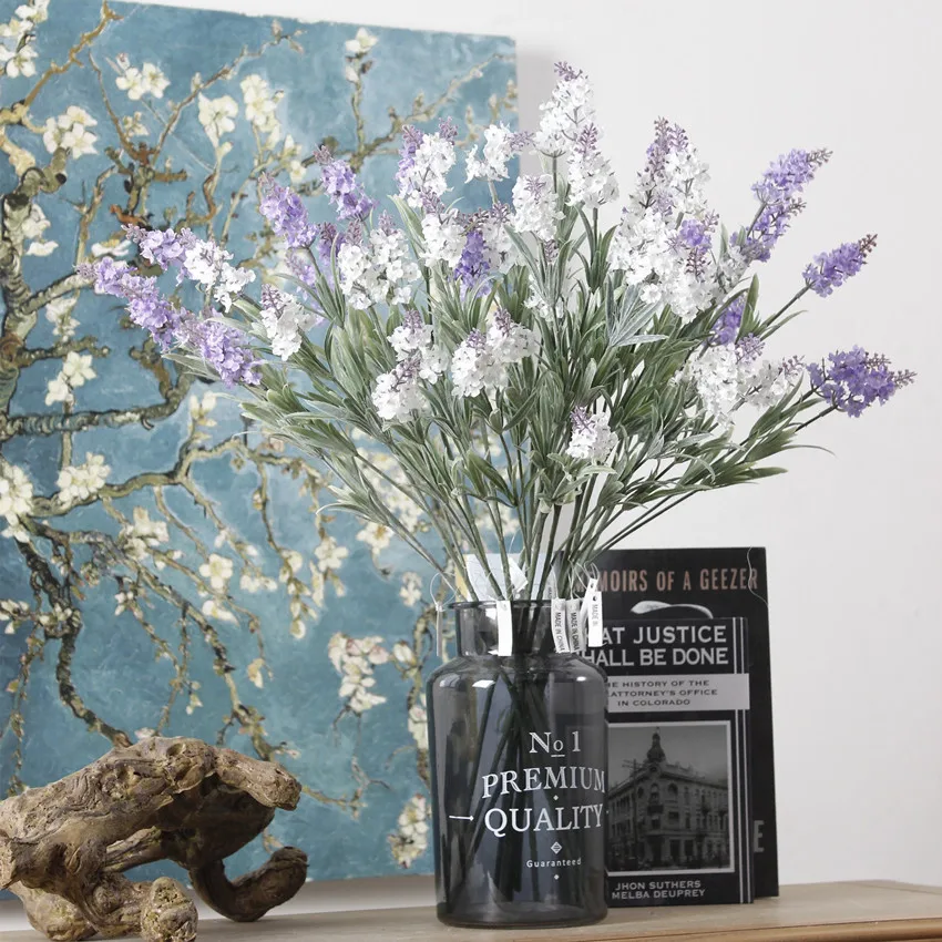 Shininglife Brand manufacturers wholesale Artificial  4 long stem provence lavender flower