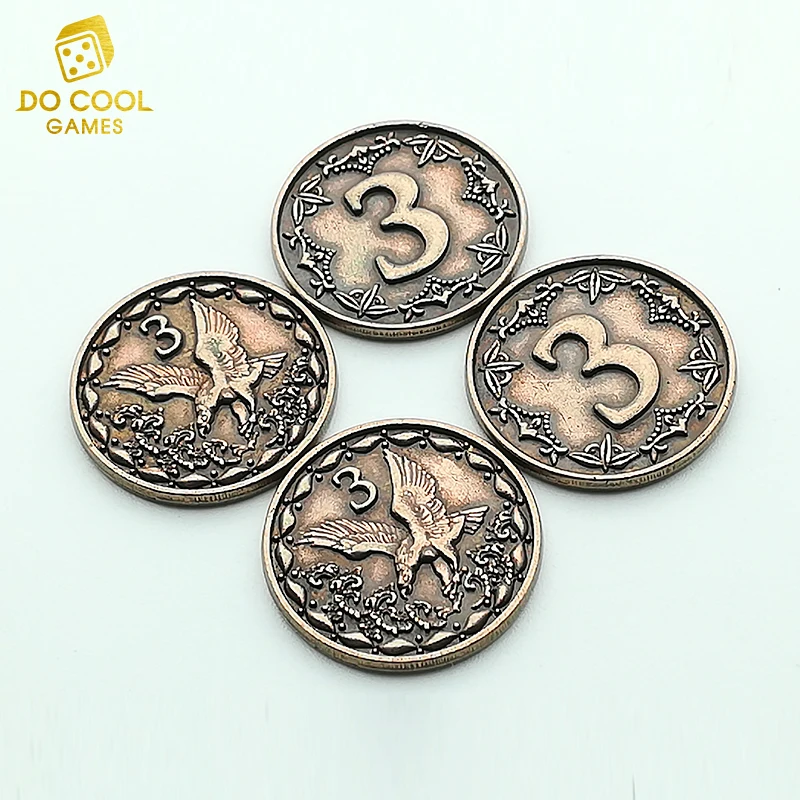 Fast delivery metal coin for board game