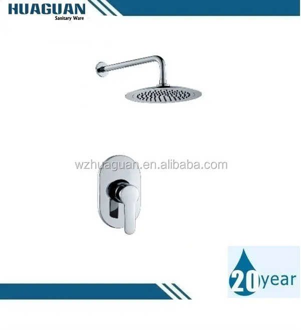 12' Wall Mounted Thermostatic Mixer Valve Rainfall Shower Faucet Conceal Install Shower Set With Handheld Shower
