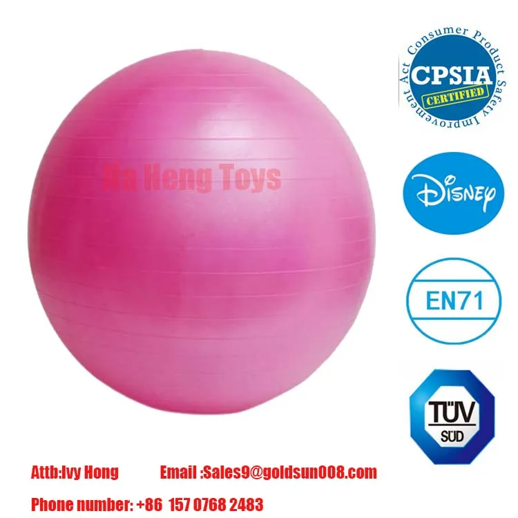 High quality color yoga ball PVC explosion-proof balance exercise ball