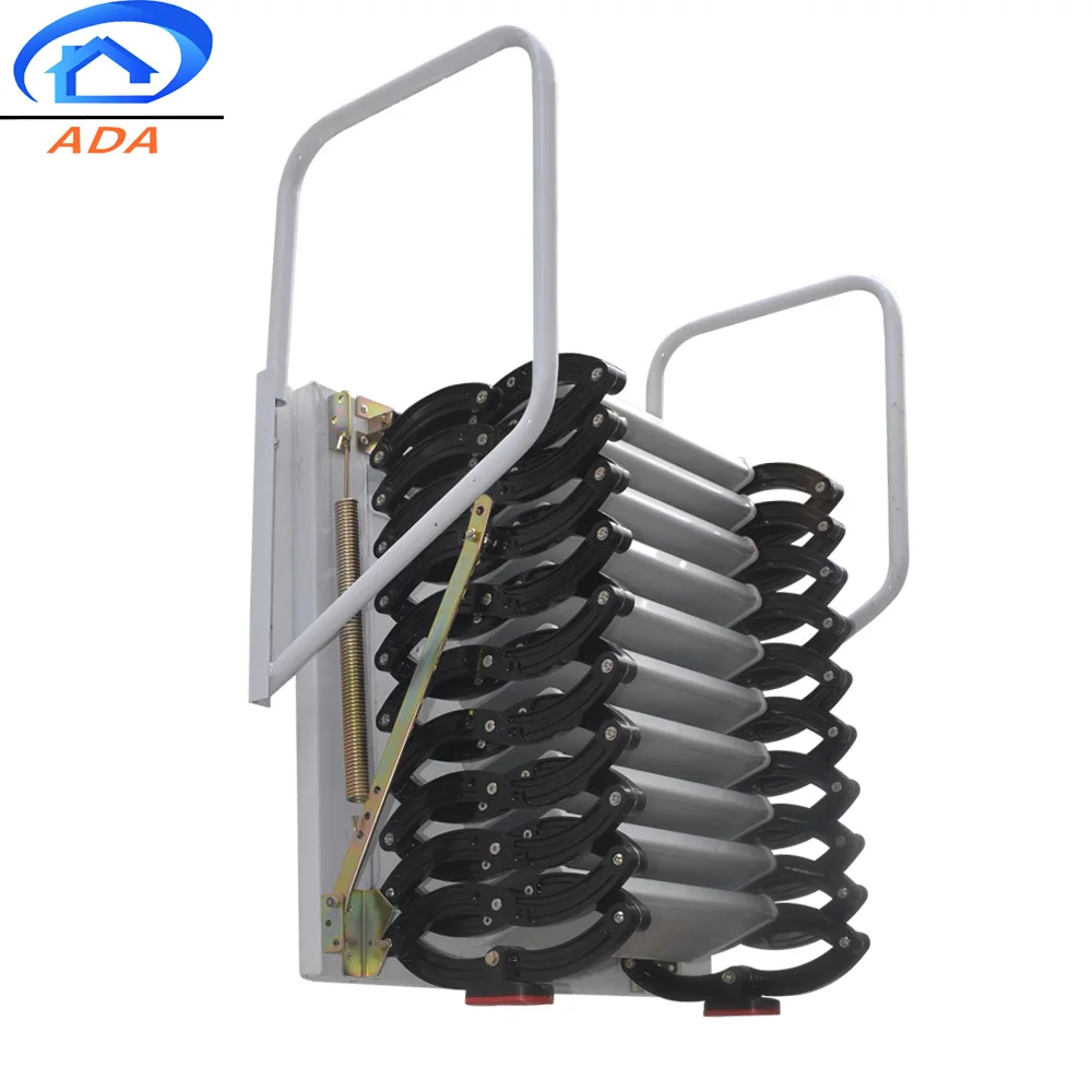 Outdoor Black Collapsible Wall Mounted Ladder