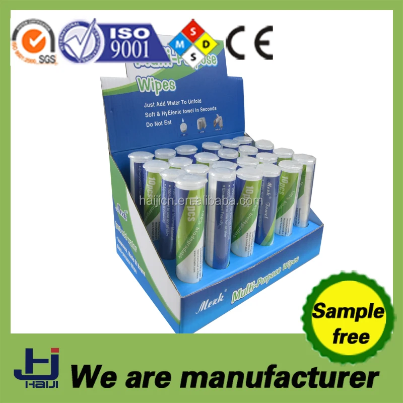 whole sale 100%biodegradable  compressed magic coin tissue  ,   magic napkin,  compressed magic coin towel