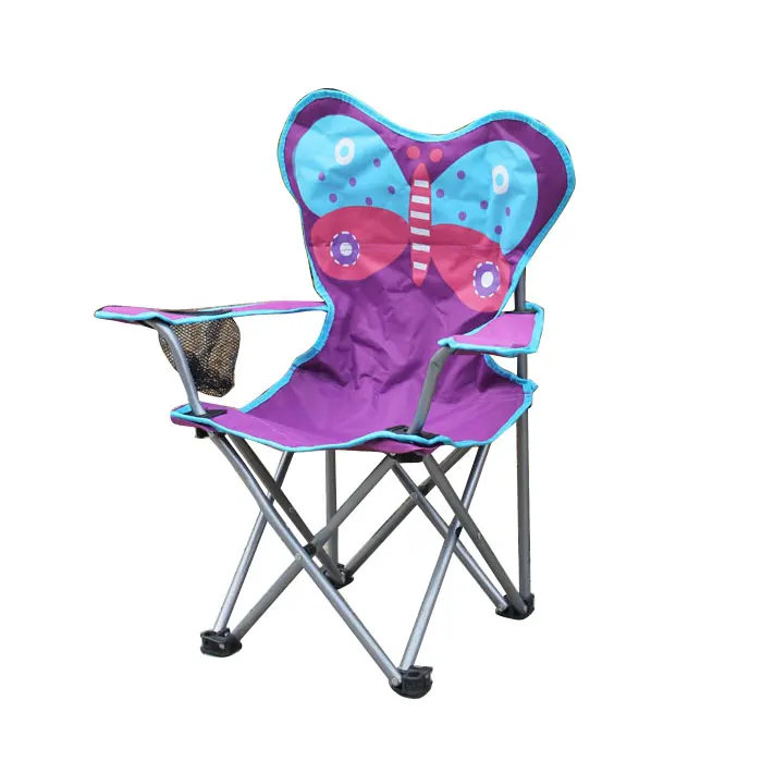 
Reclining Lightweight Foldable Kids High Quality Camping Chair With Footrest 