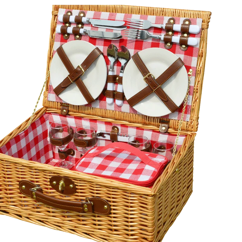 Free Shopping Romantic Ideas Hot Design Handmade Wicker Picnic Baskets