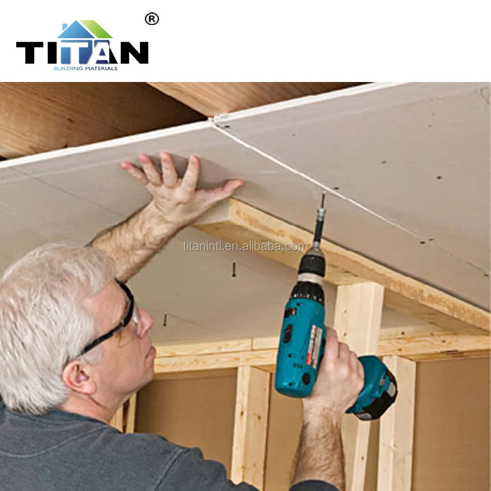 Manufacturer Plasterboard 18mm Pure Gypsum Powder;quality Wood-pulp Paper;fiber Glass;adhesive,etc Water Resistant 7~15.9 Mm