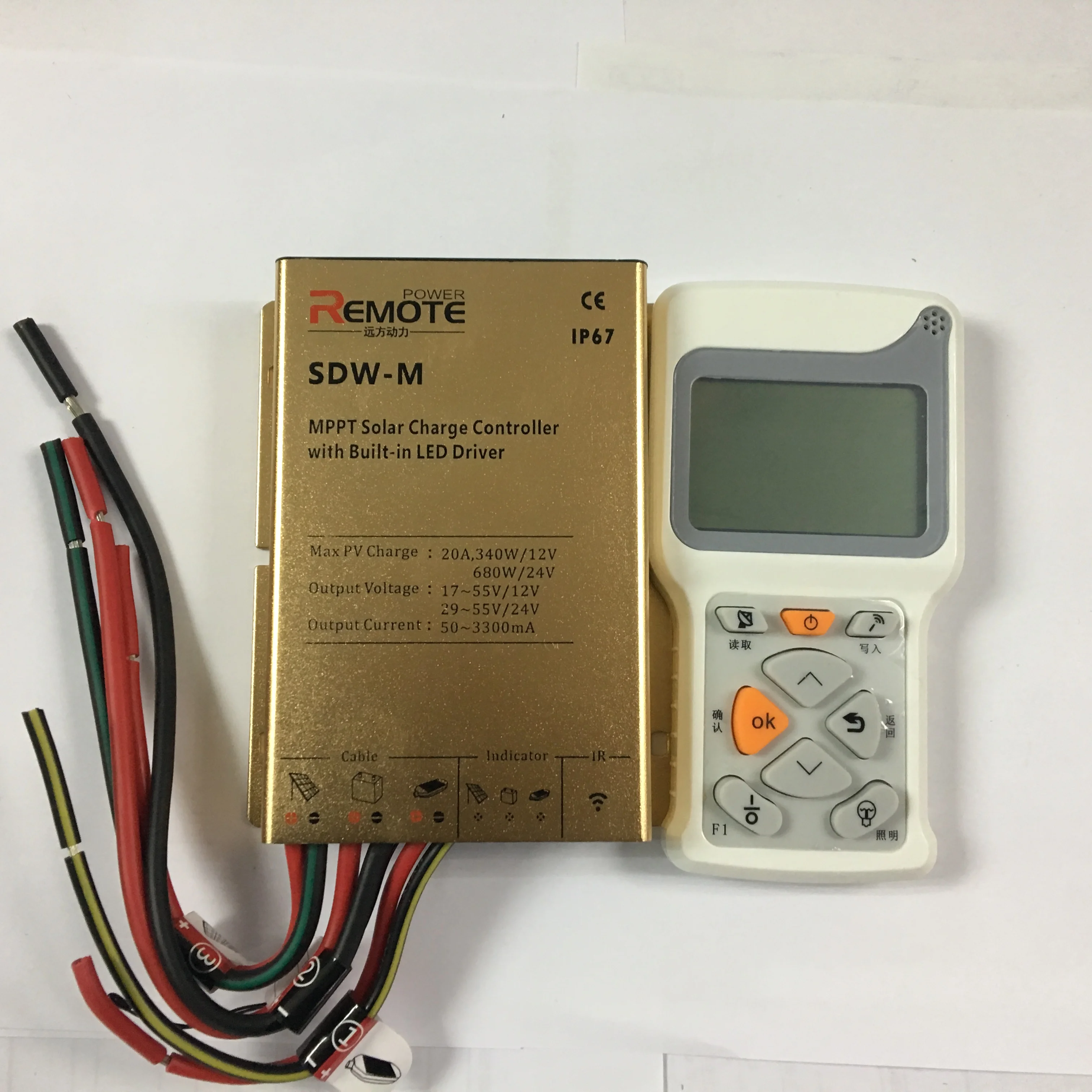 Контроллер заряда солнечной системы IP67 10A/20A MPPT