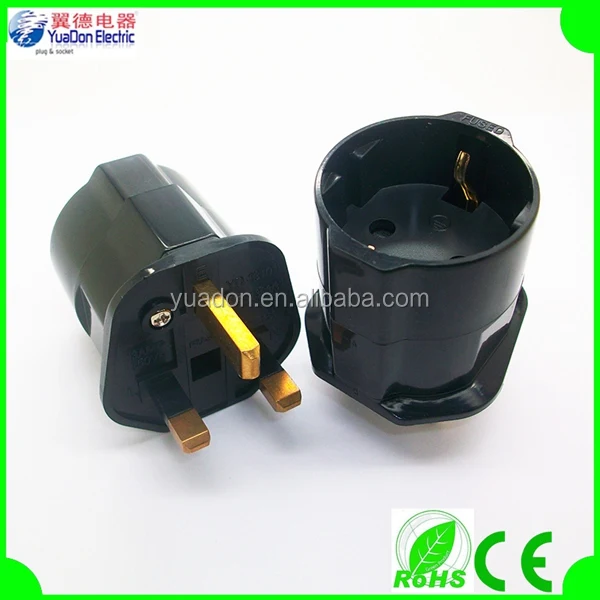 Schuko гнездо стиль европейский 2-контактный разъем для великобритании 3-контактный