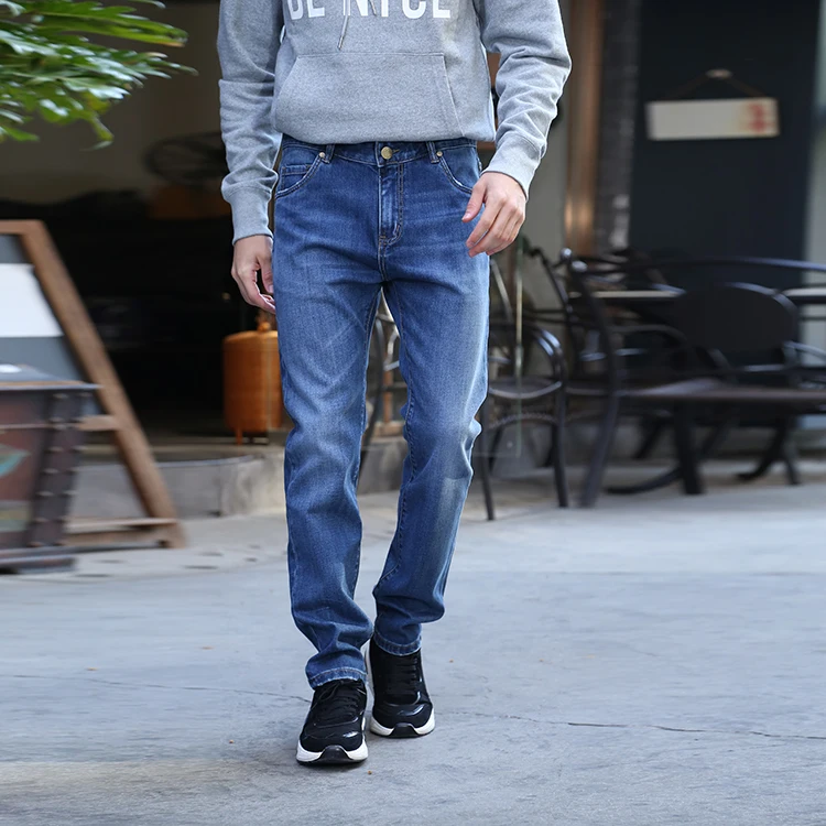 Men Stretch Denim jeans Pants Biker Trousers Original baggy Straight Leg Jeans for men Manufacturer wholesale