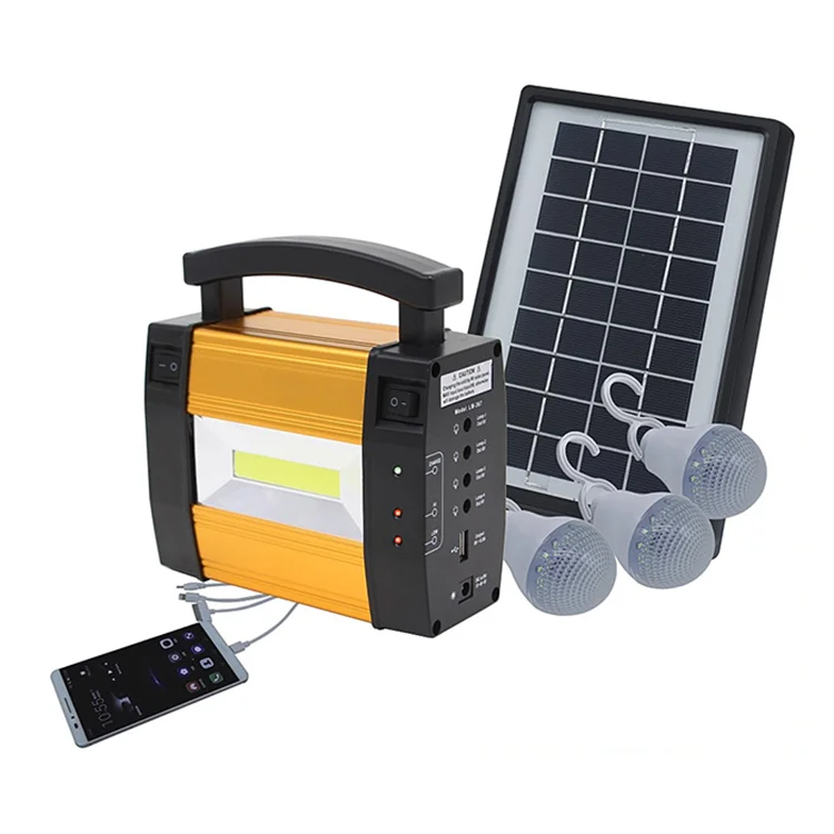 
24W high quality multifunctional portable small home lighting solar system with batter and solar panels with good price 