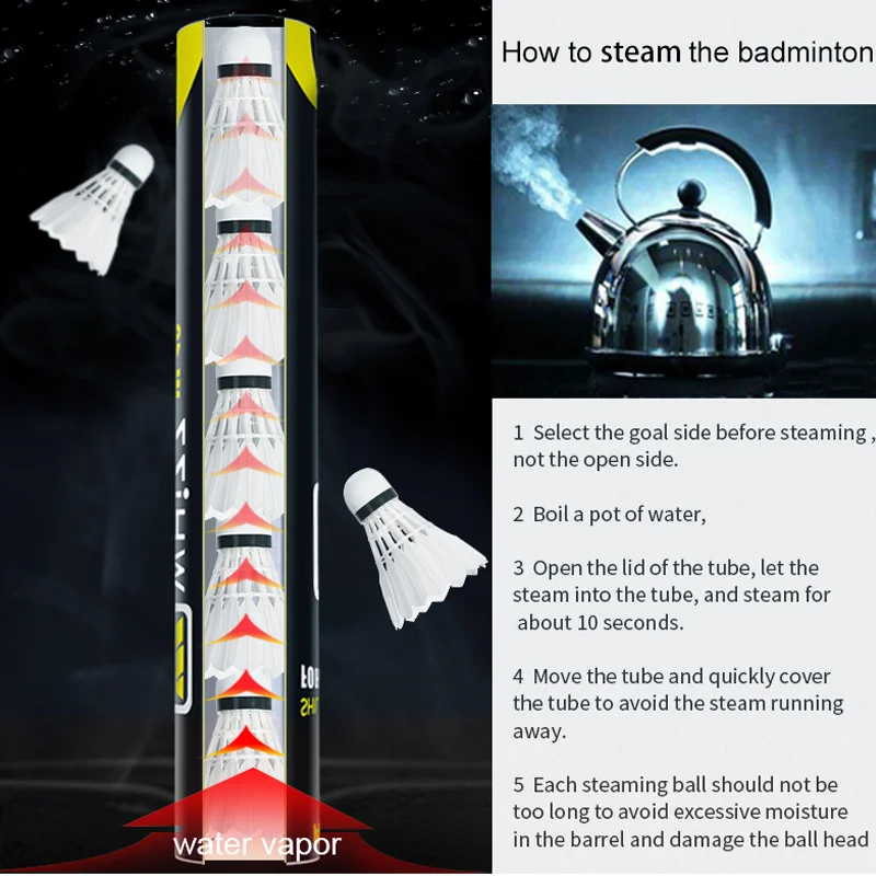 Свист W-12 пером белой утки оптовая продажа бадминтон волана