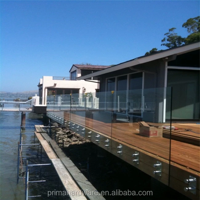 Factory Price Frameless Patch Glass Railing System for Terrace and Staircase Handrail