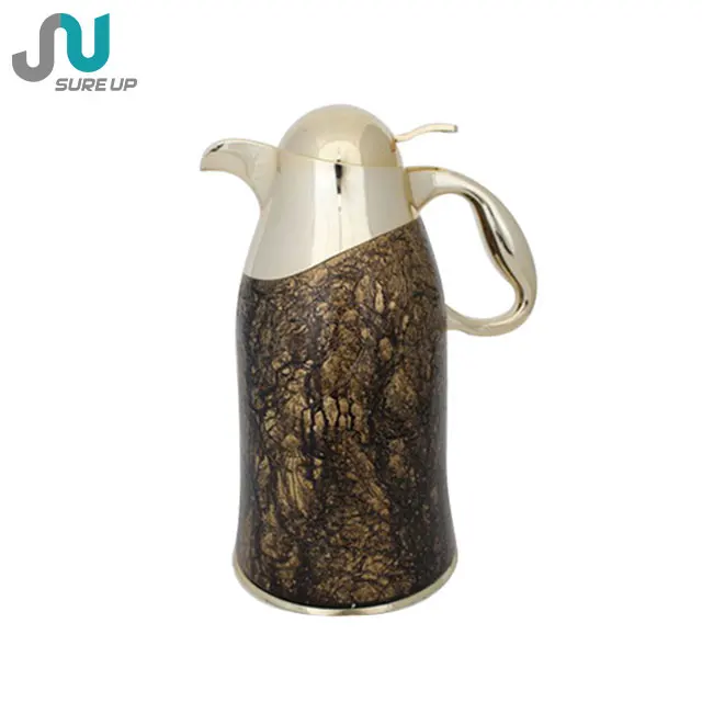 Sureup Customize Water Carafe Luxury Thermos Tea Bottle Dallah Arabic Coffee Pot Jug With Glass Liner Inside For Gift