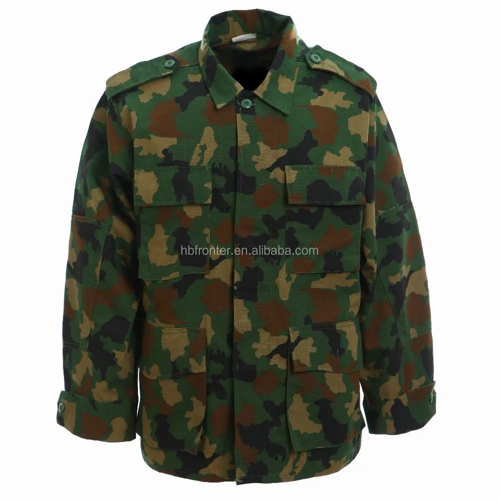 Army Cargo Fatigues Green Woodland Camouflage Men Military Bdu Set