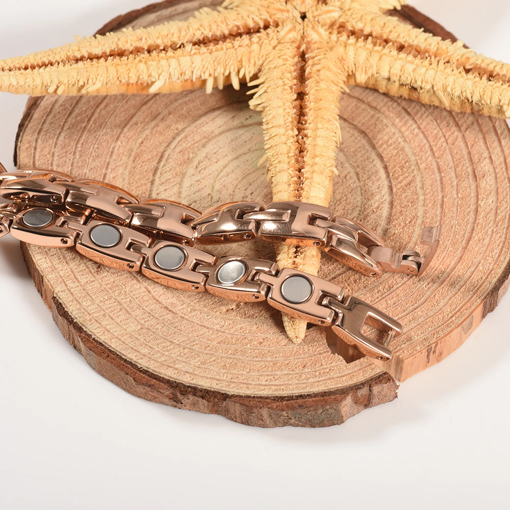 Wollet 2000 Gauss Adjustable Pain Relief Therapy 316L Stainless Steel Japanese Magnetic Bracelet For Men Women Jewelry