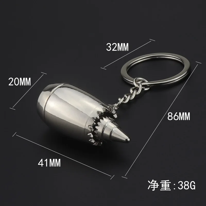 2019 New design creative 3D aeroengine metal key ring Airline gift as promotion custom logo aircraft keyring holder