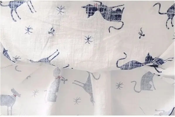 2023 children frocks kids gown designs white animal printing linen girls birthday party dress