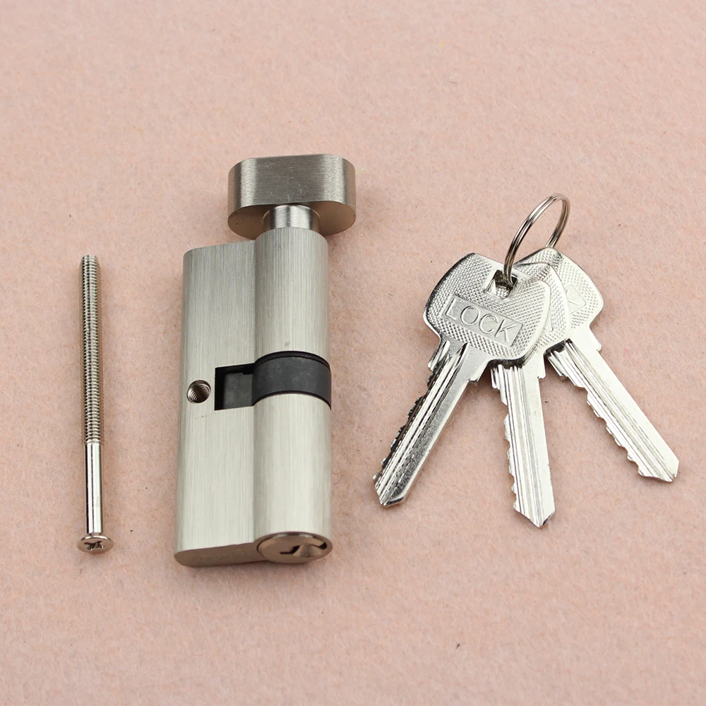 Supply all kinds of european profile cylinder lock with three piece key