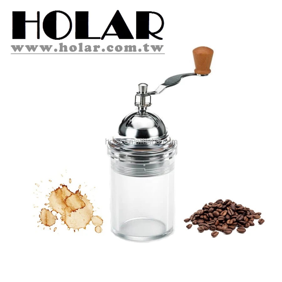 [Holar] Taiwan Made Portable Hand Crank Coffee Mill with Ceramic Grinder