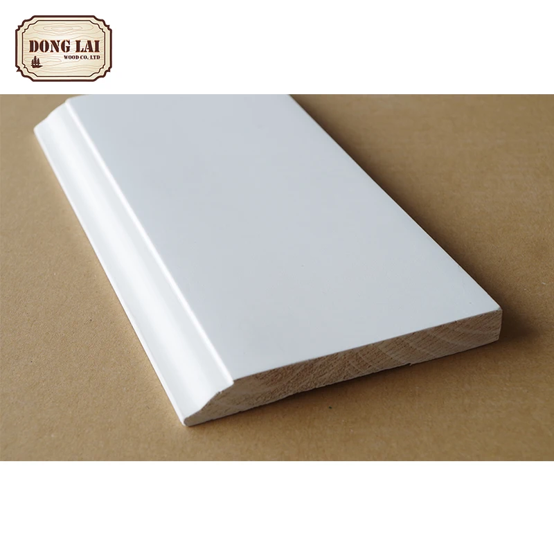 High Quality White gesso primed Wall Skirting Board
