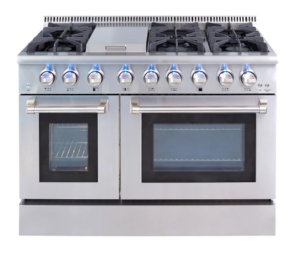 48inch 6 burner gas cooking range/gas stove with oven