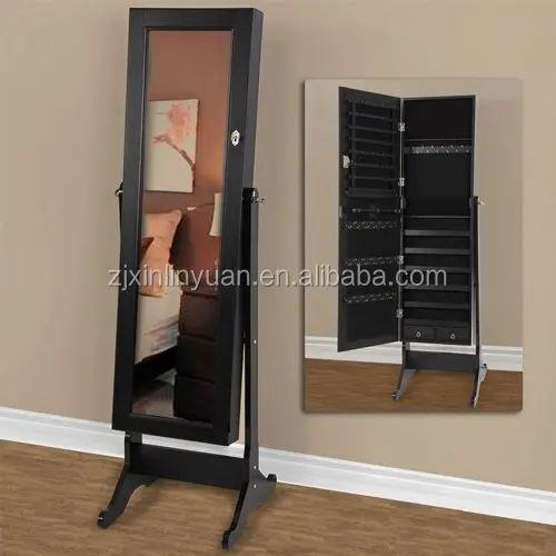 Living wholesale MDF armoire jewelry box mirror for wall