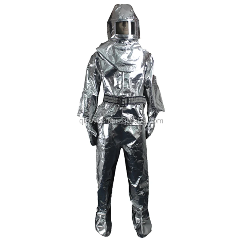 Aluminum Fabric Heat Resistant Suit Aluminized Foil Heat Protective suit