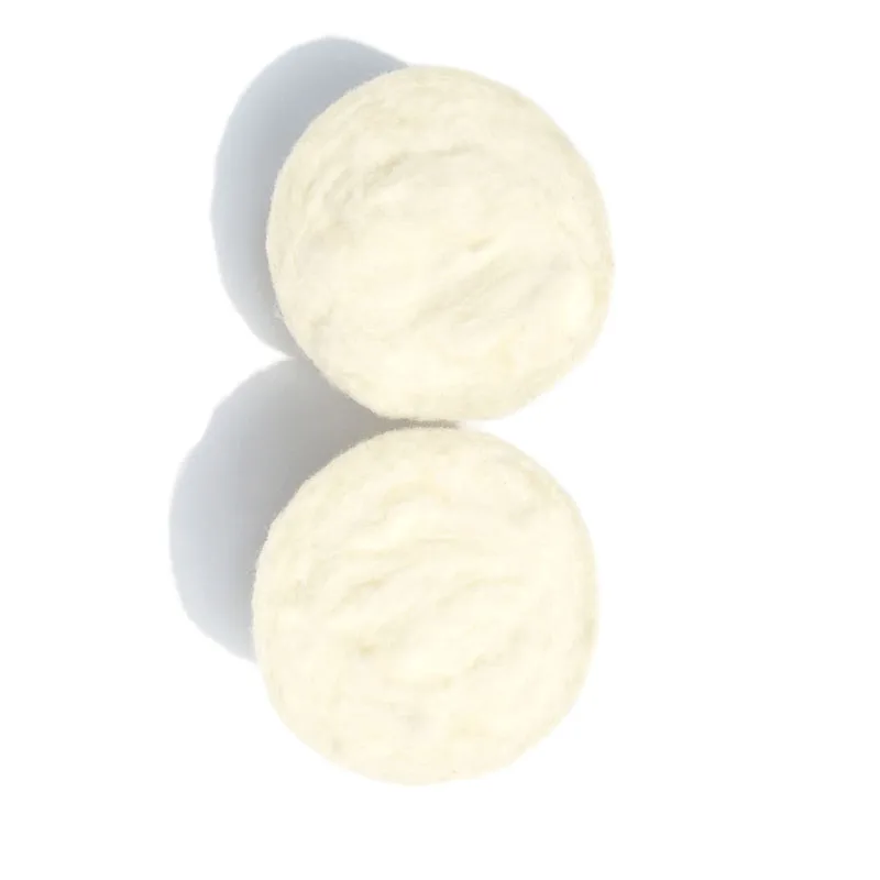 Wholesale reusable 100% organic wool laundry dryer balls with lavender essential oil option