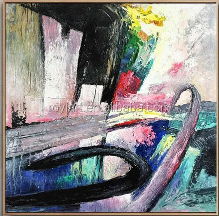 100x100cm Minimalist Vertical Modern Abstract Colorful Wall Art Picture 100% Handmade Painting For Living Room Home Decoration