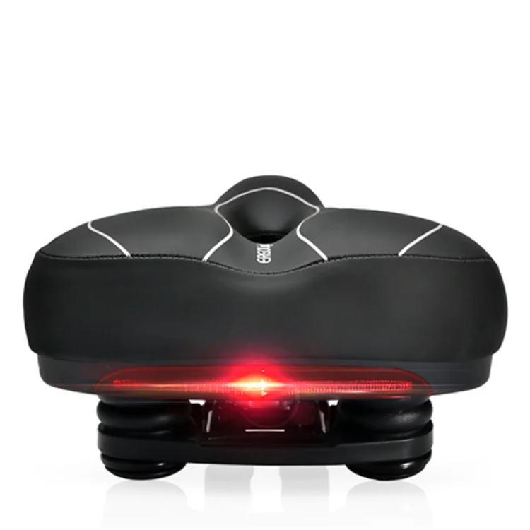 INBIKE Bike Accessories Custom Wide Gel Cycling Seat Leather Bicycle Saddle