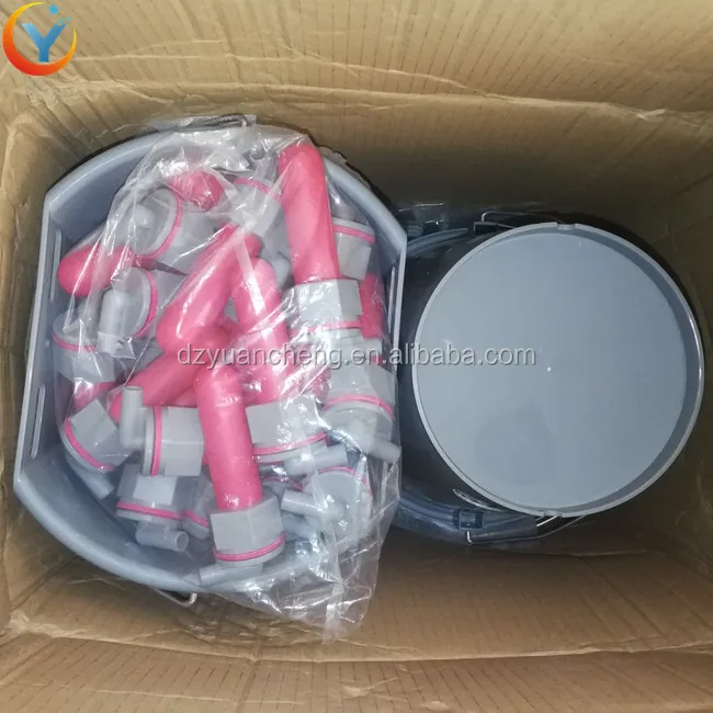 livestock farming milk bottle cattle feeding bucket with 5 teats feeder 8L milk drinker bucket calf