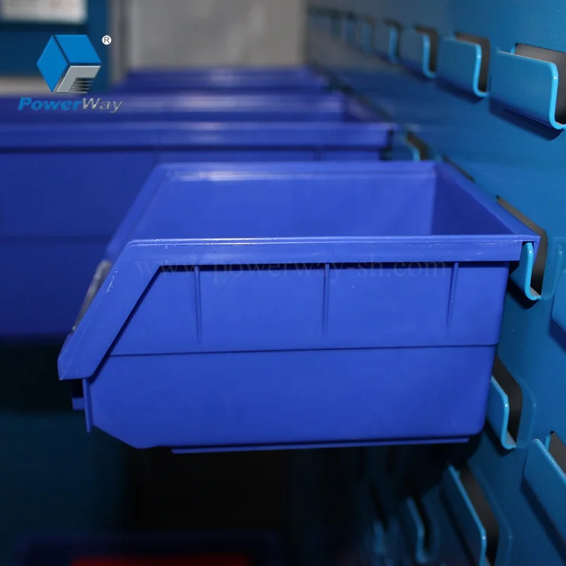 Warehouse and Garage Industrial Plastic Shelf Spare Parts Storage Boxes Bins for Screws