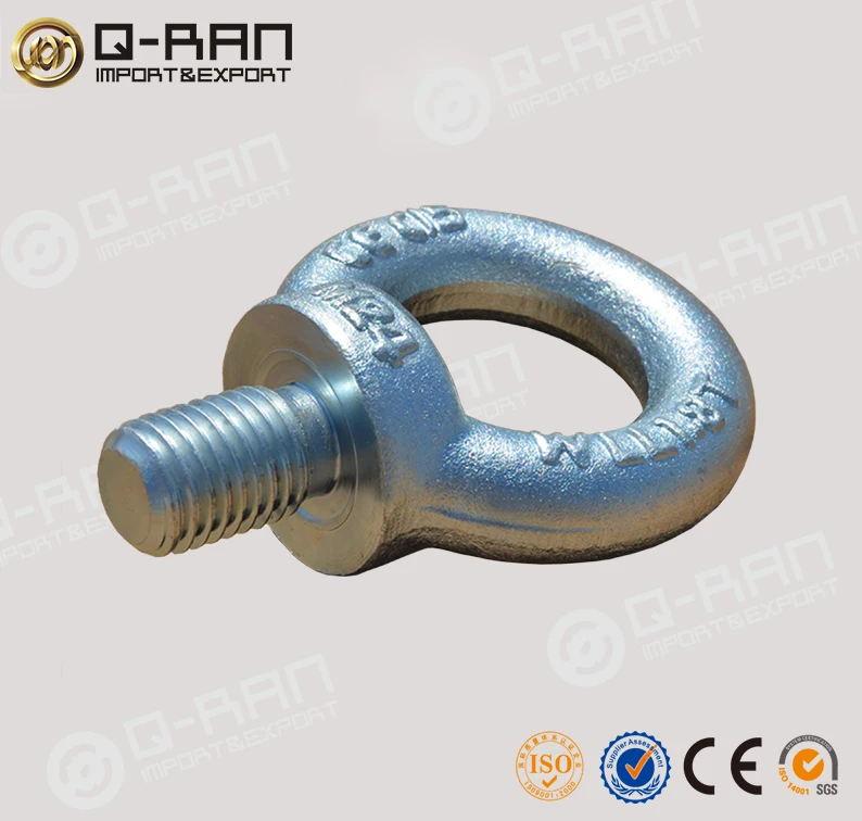 
Rigging Hardware Galvanized Lifting Din580 Eye Bolt with cheap price 