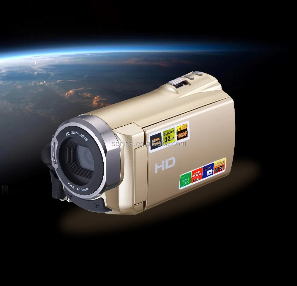 FULL HD 1080 P видеокамера с 3.0 'TFT дисплей цифровая камера видео и 16x цифровой зум цифровой видеокамеры HDV-5052STR