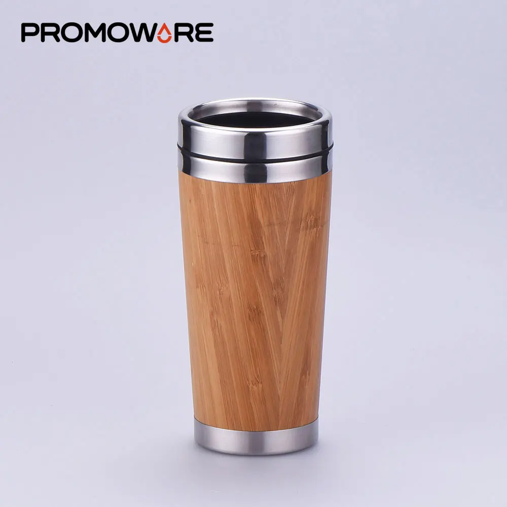 Customised Bamboo Fibre Insulated Coffee Travel Cup Childrens Tumbler Insulated Reusable Printed Bamboo Fibre Coffe Sippy Cup