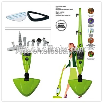 Mop X10 Steamer Cleaner Mop swivel head hard As Seen on TV Green (Mop X10 10-in-1)