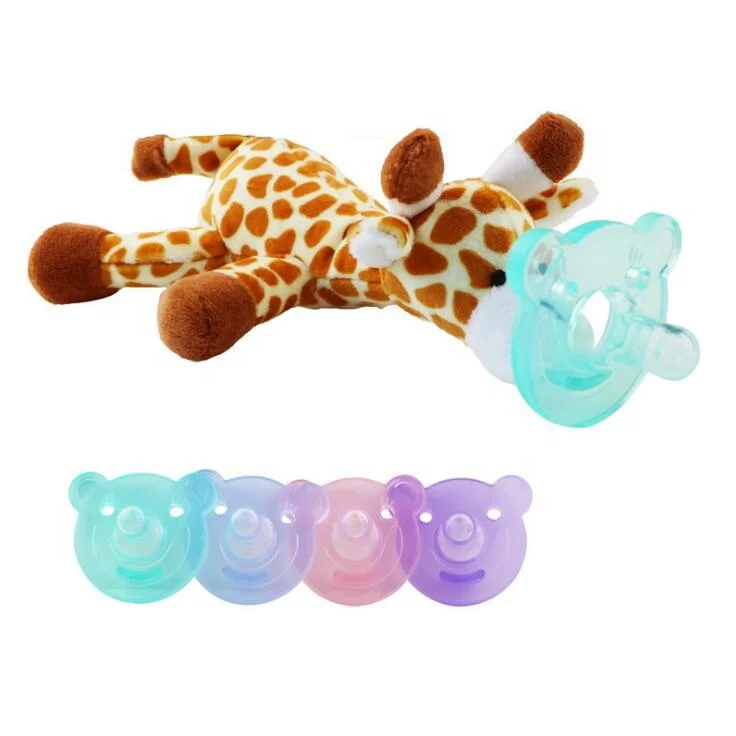 infant plush toy pacifier elephant baby plush toy
