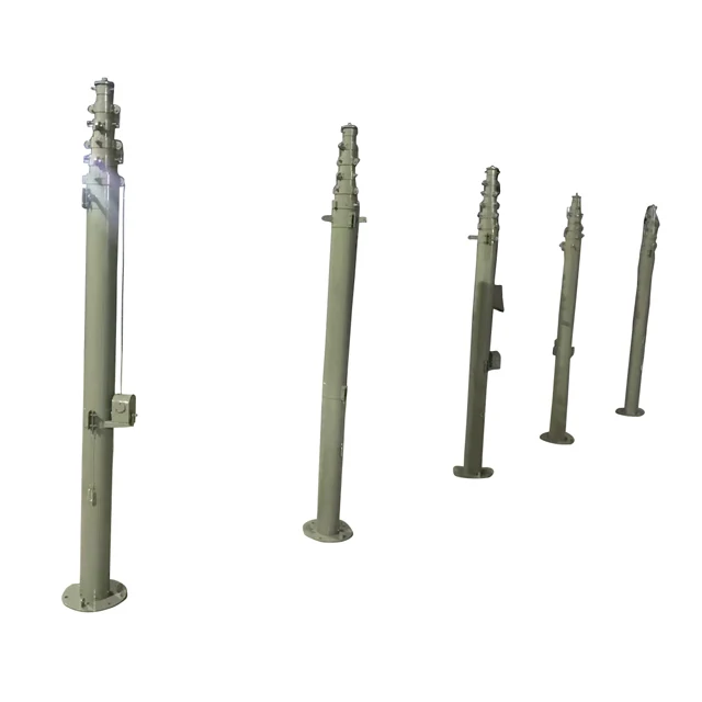 Xuedian 8M hand crank telescopic mast for CCTV camera