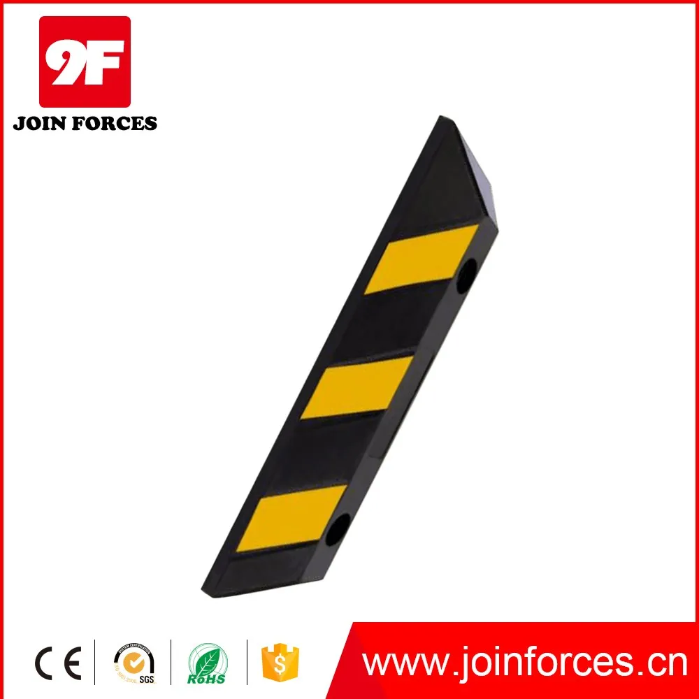 9F 560mm factory outlets rubber wheel stopper car parking stopper