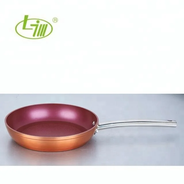High Quality 10 Inch Copper Frying Pan with Stainless Steel Handle for USA Market