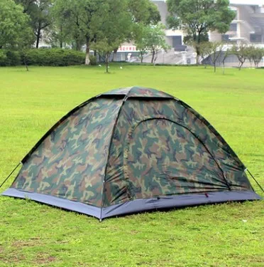 Outdoor Single Layer Beach Canvas Tent Camp Camo For 2 Man Tourist Beach Tent