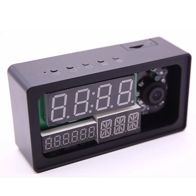 
Howell Tuya Smart Life Spy Hidden Camera Clock With Intercom NZ01 1080P Table Office Home Use Wifi Clock Hidden Camera 