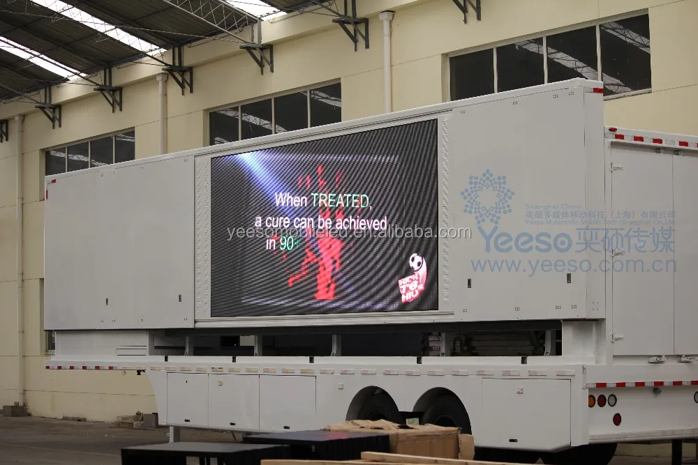 
stage truck, LED container YES-C40 for big events and road show, fresh forged in china factory 
