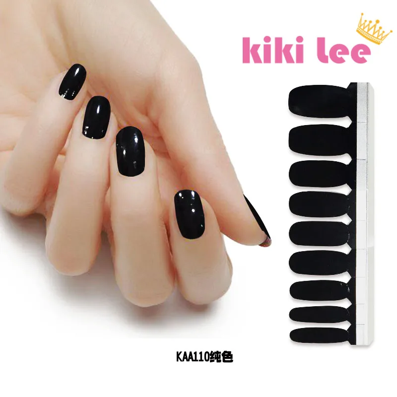 KIKILEE solid color nail sticker for nail beauty DIY